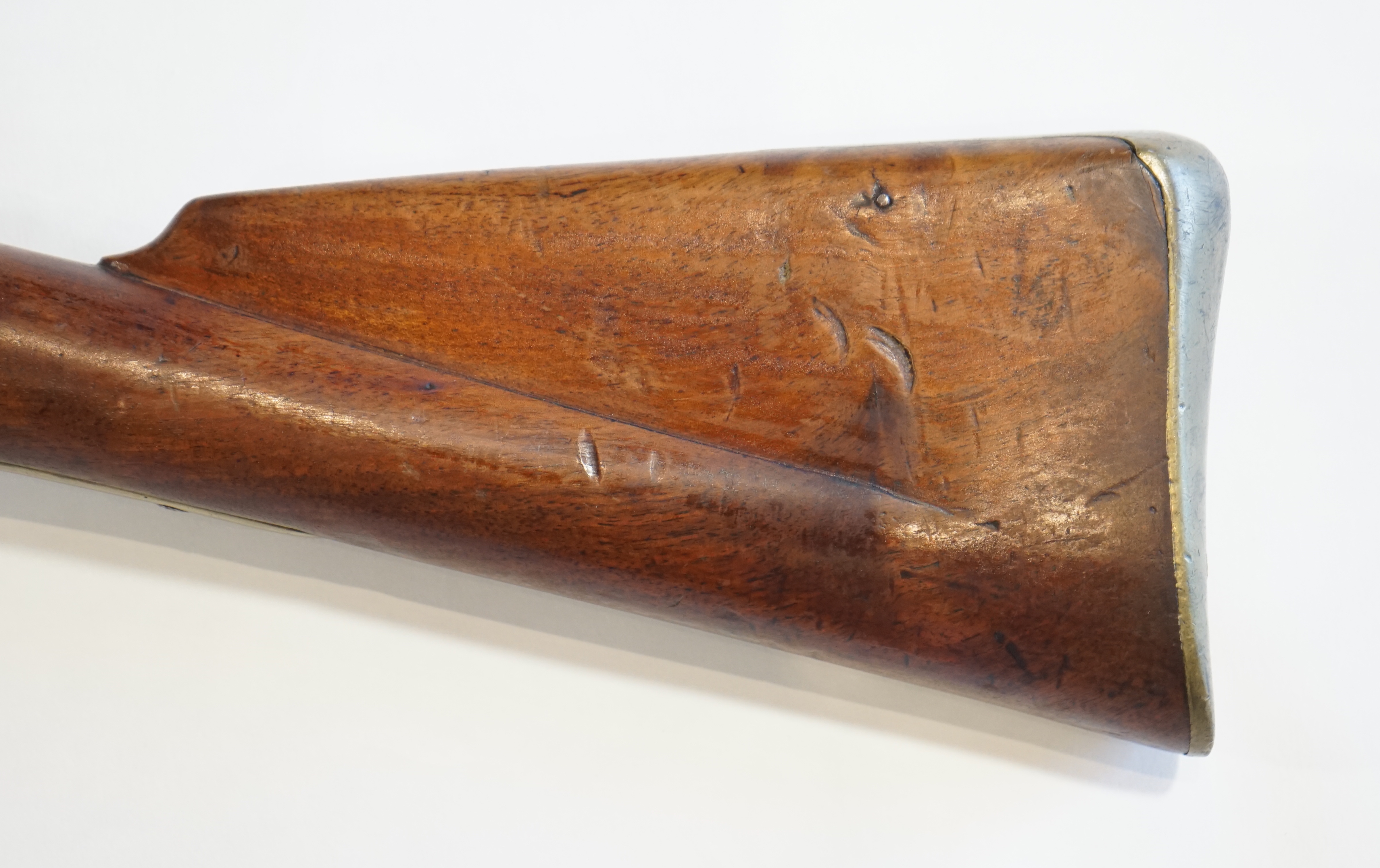 A 10 bore Brown Bess British military flintlock musket, barrel length 36.5 inches